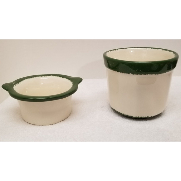 Signed B&B ceramic two piece dip chiller crock set cocktails EUC - Picture 6 of 8